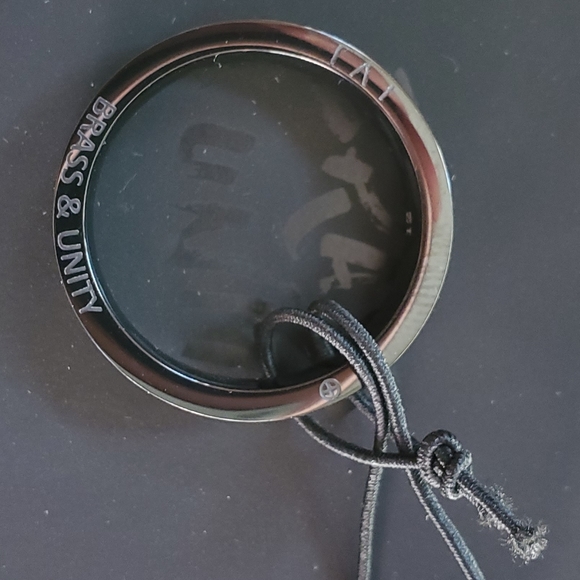 Brass and Unity Black Ring - Picture 1 of 2